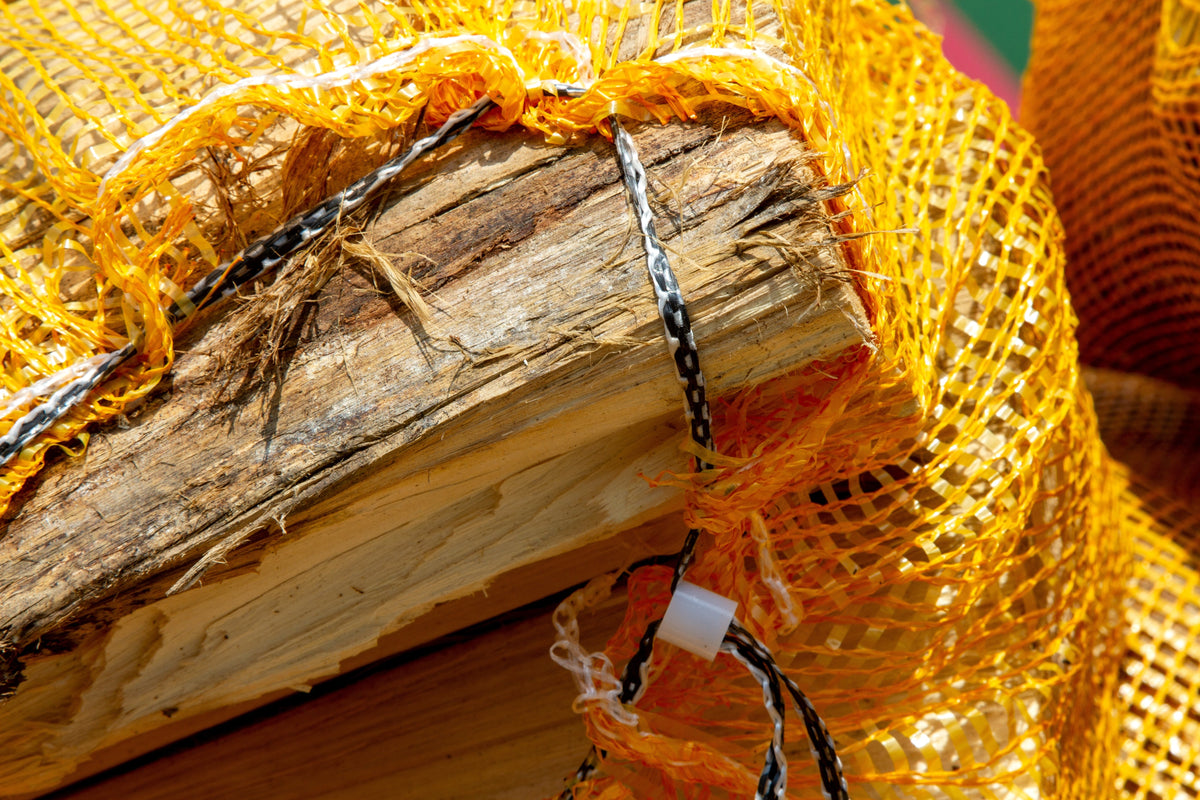 Oak firewood log nets