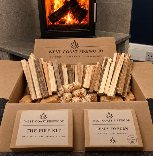 The Fire Kit - Kiln Dried Logs In A Box